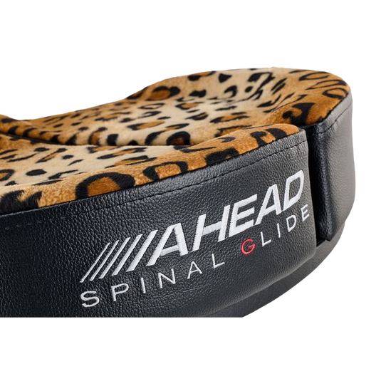 Siège de batterie Spinal-G avec fente – Motif Léopard – Pieds à 3 branches