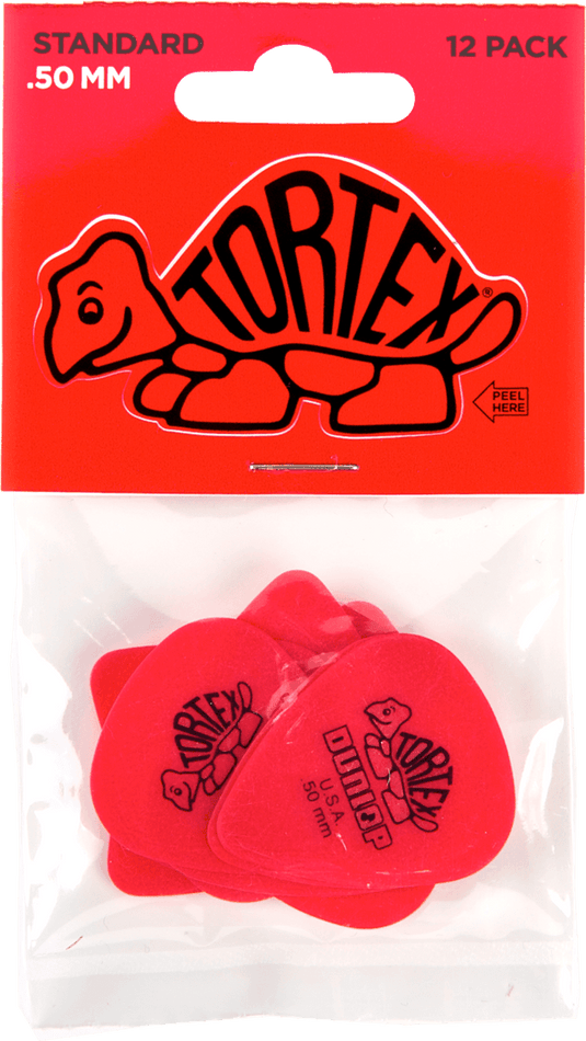 Picks Tortex Players Rouge 0.50 mm - Paquet de 12