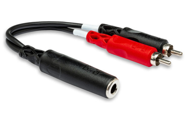 Adapteur jack 6,35 mm TRSF vers double RCA