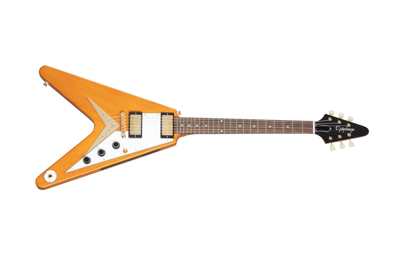 Chargez l&#39;image dans la visionneuse de la galerie, Guitare électrique EPIPHONE 1958 KORINA FLYING V avec étui rigide
