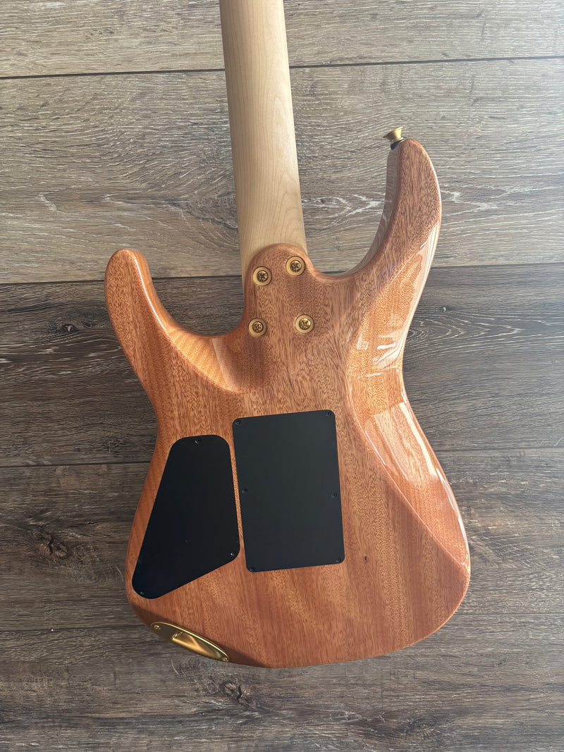 Chargez l&#39;image dans la visionneuse de la galerie, Guitare électrique, Pro-Mod DK24 HH FR M Acajou avec érable piqué, touche en érable - Ambre foncé
