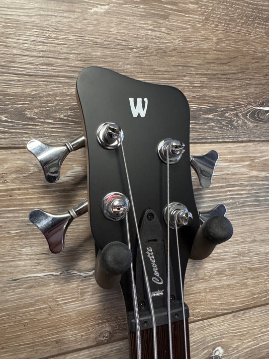 Warwick RockBass Corvette Basic,4 cordes, vert foncé Transparent,avec étui souple