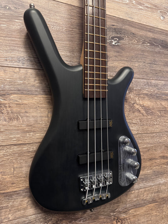 Warwick RockBass Corvette Basic,4 cordes, vert foncé Transparent,avec étui souple