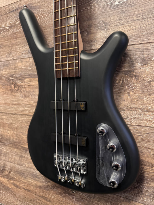 Warwick RockBass Corvette Basic,4 cordes, vert foncé Transparent,avec étui souple