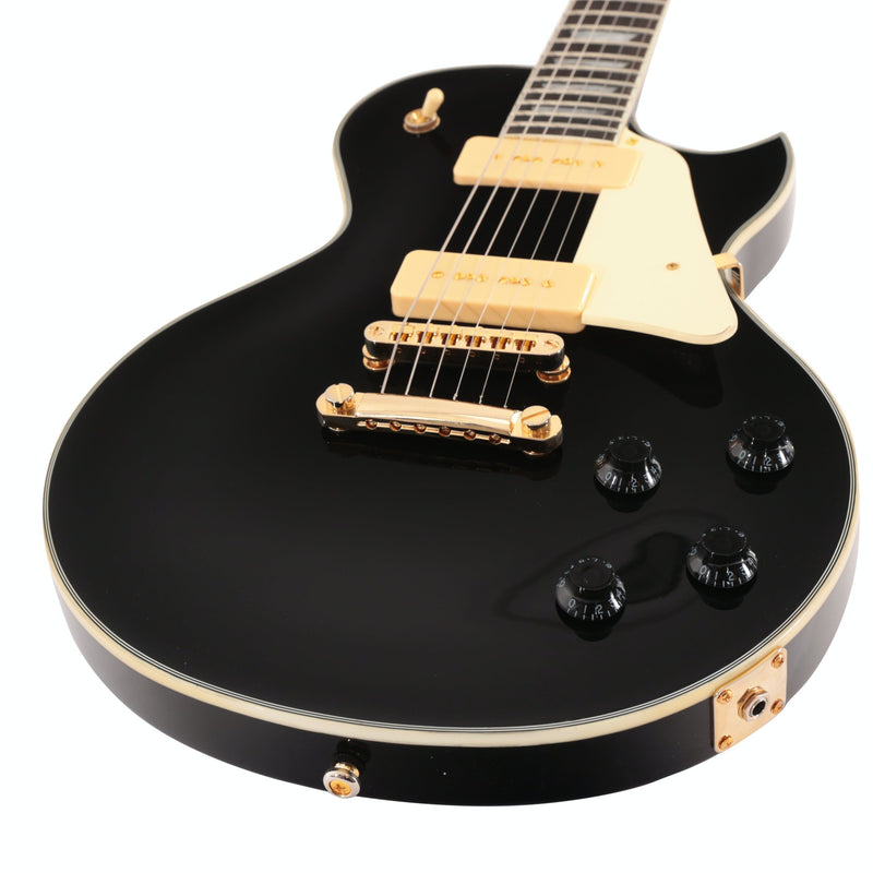 Load image into gallery viewer, SIRE / L7V-BK / SIRE Larry Carlton SINGLE CUT GUITAR WITH P90 PICKUPS, black
