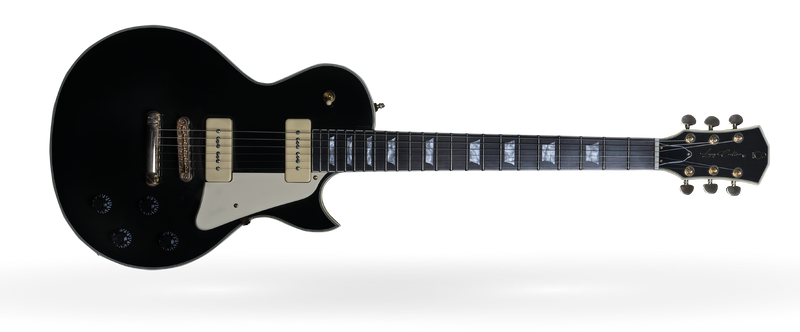 Load image into gallery viewer, SIRE / L7V-BK / SIRE Larry Carlton SINGLE CUT GUITAR WITH P90 PICKUPS, black
