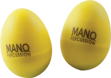 MANO PERCUSSION / MP-EGGS-J36 / Hochets en forme d’Oeufs ,(6 de chaque couleurs) Bleu 50gr, Jaune 45gr,Orange 40gr, Vert 35gr, Rouge 20 gr et Violet 25gr