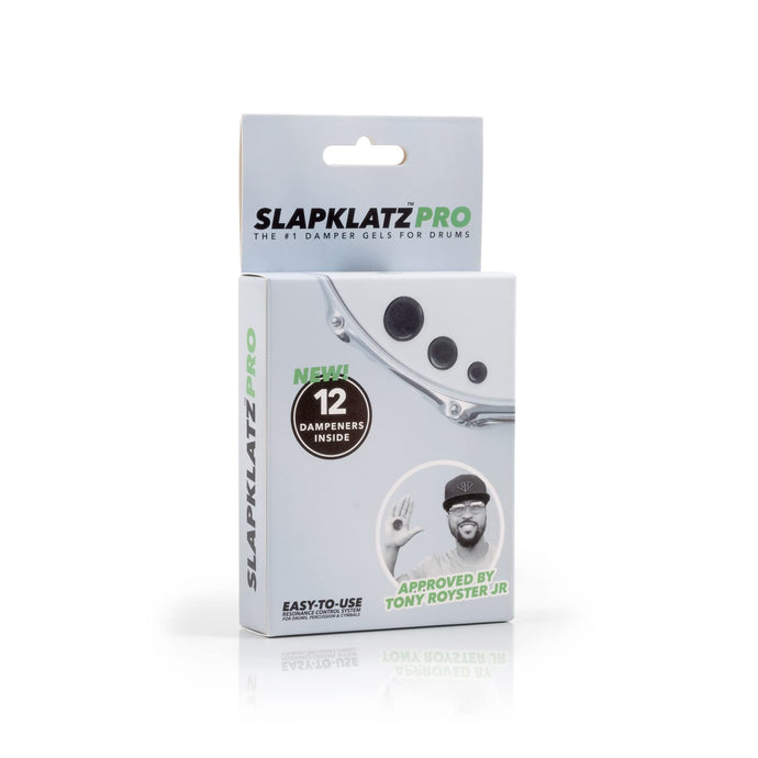 SLAPKLATZ / SLAP-PRO-BK / ensemble Pro de 12 sourdines gel (2 larges, 4 moyens, 6 petits), fini black