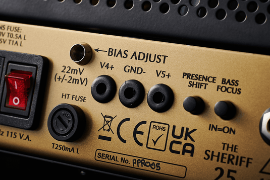 Amplificateur de guitare "SHERIFF 25 HEAD" 25W