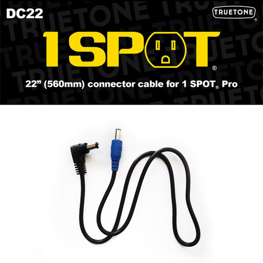 22'' male right angle DC cable to male staight DC cable