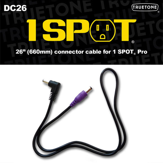 26'' male right angle DC cable to male straight DC cable