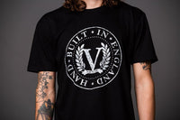 Medium black sweater with white "Victory" logo