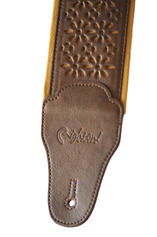 Courroie large pour guitare et basse rembourrée Alhambra beige