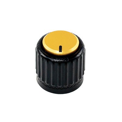 Load image into gallery viewer, Bouton rotatif à verrouillage D&#39;Addario LokNob Grand - Noir/Doré - Drummond Musique
