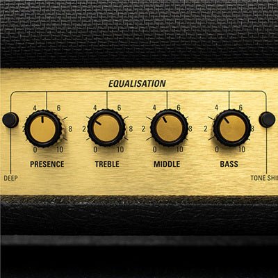 Load image into gallery viewer, Bouton rotatif à verrouillage D&#39;Addario LokNob Grand - Noir/Doré - Drummond Musique
