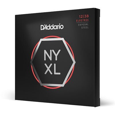 Cordes D'Addario NYXL1238PS Nickel Wound E9 pour guitare pedal steel, Custom Light, 12 - 38 - Drummond Musique