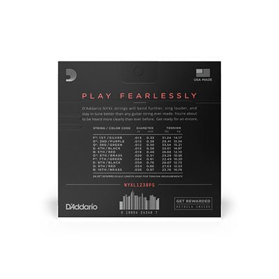 Chargez l&#39;image dans la visionneuse de la galerie, Cordes D&#39;Addario NYXL1238PS Nickel Wound E9 pour guitare pedal steel, Custom Light, 12 - 38 - Drummond Musique
