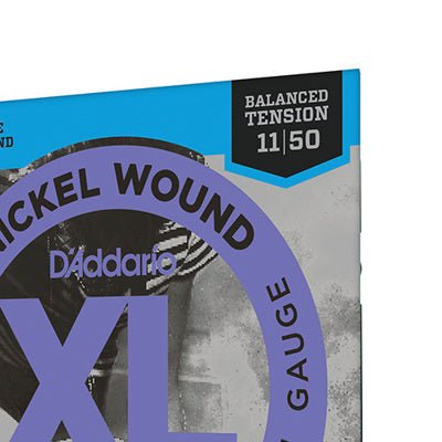 Cordes de guitare électrique D'Addario EXL115BT Nickel Wound, tension équilibrée Medium, 11 - 50 - Drummond Musique