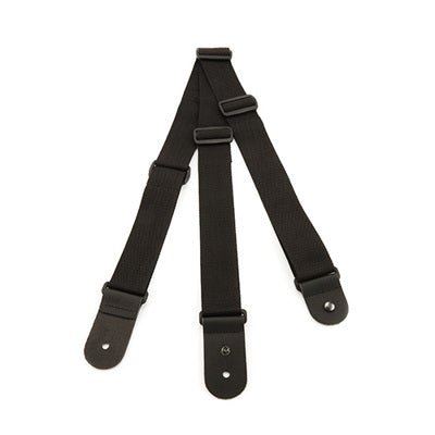 Courroie nylon double, noir - Drummond Musique