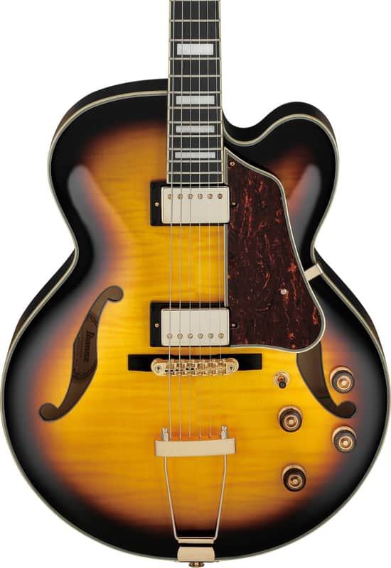 Load image into gallery viewer, Guitare Ibanez Hollow Body "AF95FM AYS", Sunburst Jaune Antique
