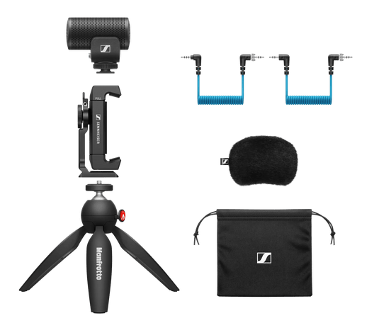 Ensemble d'enregistrement mobile incluant un microphone 'MKE 200