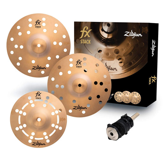 Pack de 3 cymbales avec splash de 10 pouces