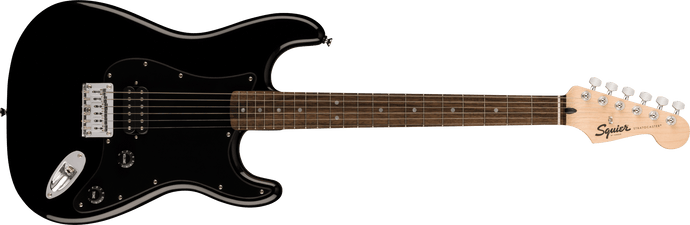 Guitare électrique, SQUIER SONIC® STRATOCASTER® HT H Touche en laurier, plaque de protection noire, noir - Drummond Musique