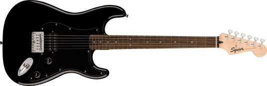Guitare électrique, SQUIER SONIC® STRATOCASTER® HT H Touche en laurier, plaque de protection noire, noir - Drummond Musique