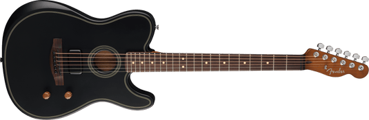 Guitare Électrique/acoustique, ACOUSTASONIC® STANDARD TELECASTER® Black (pas d’étui) - Drummond Musique