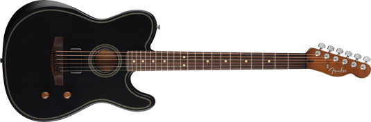 Guitare Électrique/acoustique, ACOUSTASONIC® STANDARD TELECASTER® Black (pas d’étui) - Drummond Musique