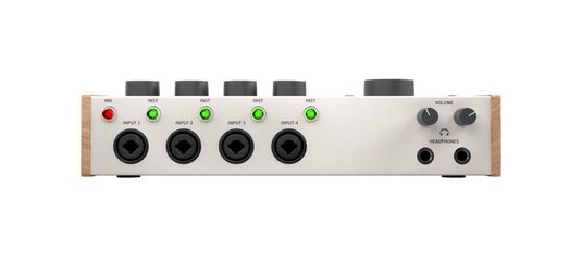 Desktop USB 2.0 audio interface 4 inputs and 4 outputs 4 preamp