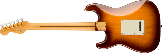 Guitare électrique, "Stratocaster Édition Commémorative du 75e anniversaire, touche en érable- 2 couleurs "Bourbon Burst" avec étui rigide Deluxe
