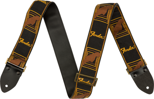 Courroie "Legacy Vintage Monogramme"noir-brun-jaune