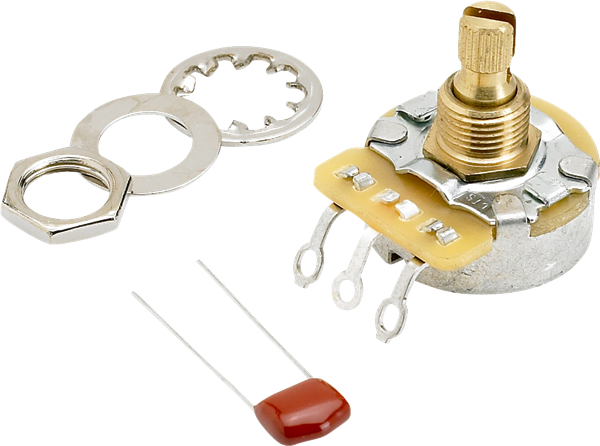 250K No Load Split Shaft Potentiometer (Vol. or Tone)
