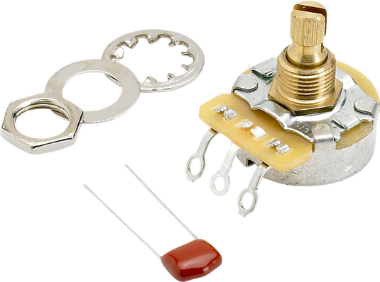 Potentiomètre à arbre divisé sans charge 250 K (Vol. ou tonalité)