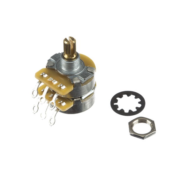 500K/250K Dual Split Shaft Potentiometer