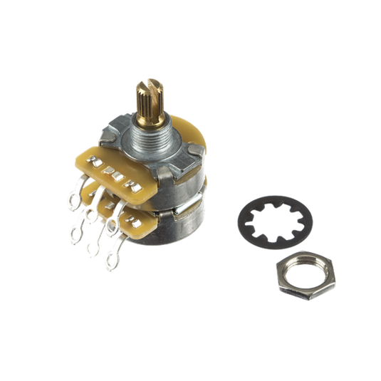 Potentiomètre à arbre divisé double 500K/250K