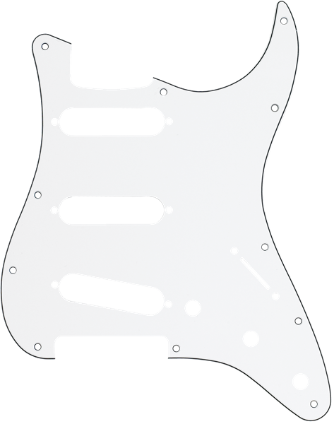 Pickguard pour "Stratocaster S/S/S" 11 troues 3 plis