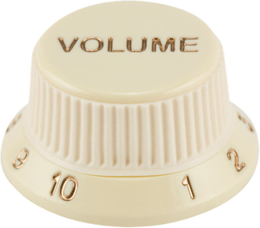 Boutons "Stratocaster" Soft Touch, Blanc Vieilli