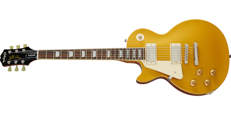 Load image into gallery viewer, Electric guitar, Les Paul Standard 50s left-handed - Metallic Gold
