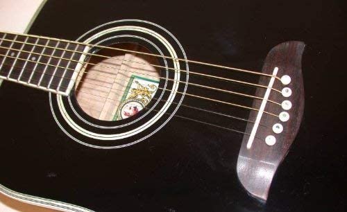 Guitare acoustique 3/4 gauchère noire