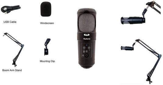 Microphone Dynamique USB "PM1100-PODMASTER-USB"