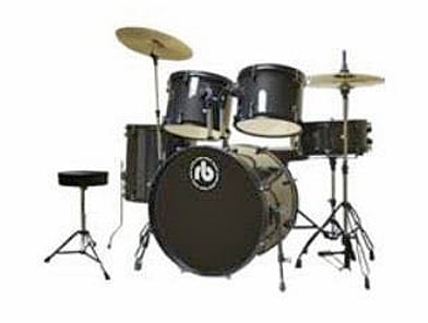 RB / 5-piece Junior drum set with cymbal and hi-hat Sparkle Black