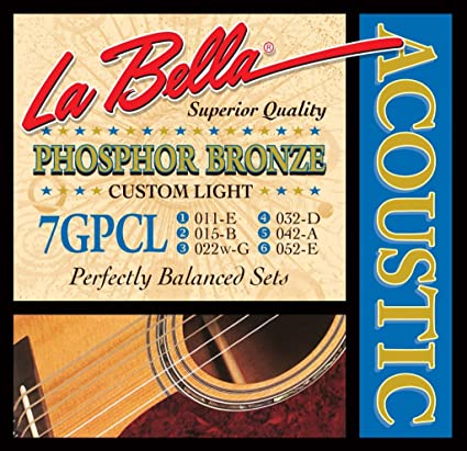 Phosphor Bronze Acoustic Guitar Strings 11-52