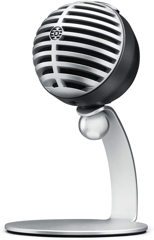 SHURE / MV5/A-LTG / electret microphone (USB) with integrated headphone jack for recording, podcasting and videoconferencing - Gray 