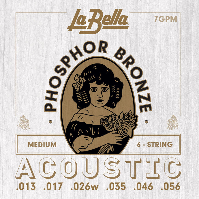 Phosphor Bronze Acoustic Guitar Strings 13-56