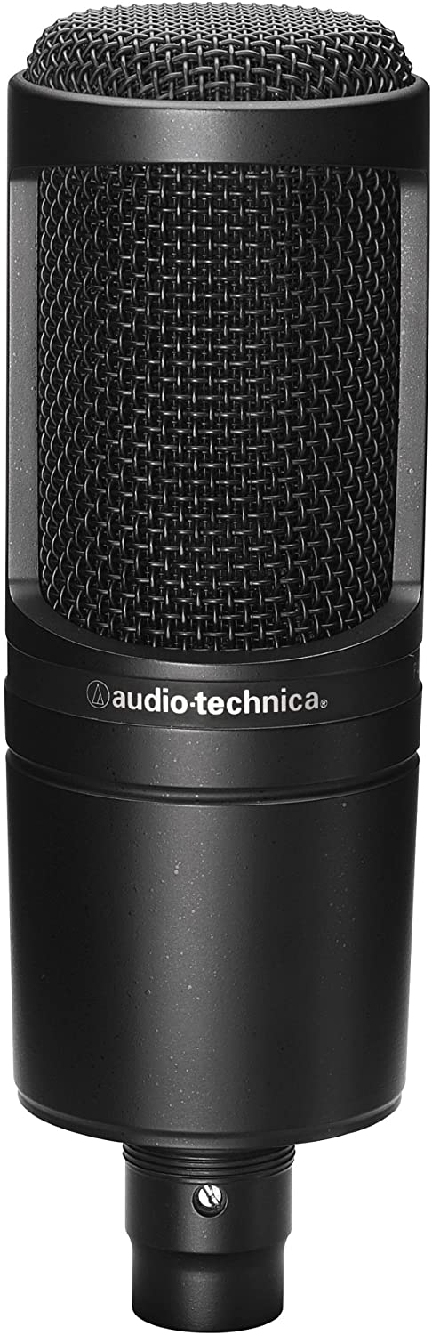 Ensemble de départ pour podcast inclus micro AT2020, paire d’écouteur ATH-M20X et support articulé pour montage sur table 