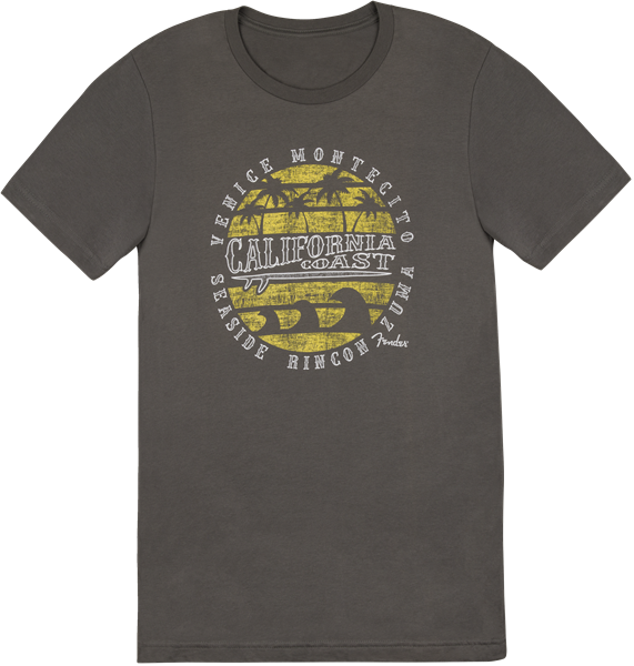 FENDER / 911-2007-406 / Fender Cali Coastal Yellow T-Shirt, Men, M