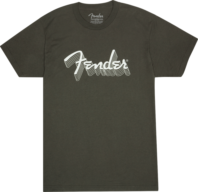 FENDER / 912-2521-806 / Fender Logo Reflective Ink T-Shirt-XXL Charcoal 