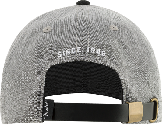Casquette Grise et Noir avec Logo Fender